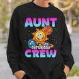 Aunt Birthday Crew Outer Space Planets Galaxy Bday Party Sweatshirt Gifts for Him