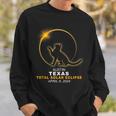 Austin Texas Cat Total Solar Eclipse 2024 Sweatshirt Gifts for Him