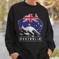 Australia Flag Zoo Animal Kangaroo Sweatshirt Geschenke für Ihn