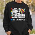 Autism Awareness Support Saying With Puzzle Pieces Sweatshirt Gifts for Him