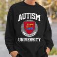 Autism Awareness University Puzzle Pieces Support Autismus Sweatshirt Gifts for Him