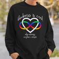 Autism Kindness Is Cool Autism Infinity Heart Rainbow Sweatshirt Gifts for Him