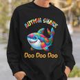 Autism Shark Autistic Awareness Accept Support Hope Proud Sweatshirt Gifts for Him