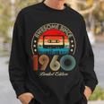 Awesome Since 1960 Classic Birthday 1960 Cassette Vintage Sweatshirt Gifts for Him