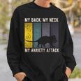 My Back My Neck My Anxiety Attack Possum Costume Opossum Sweatshirt Gifts for Him