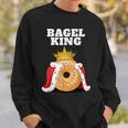 Bagel King Bagel Lover Cute Bagel Sweatshirt Geschenke für Ihn