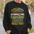 Bampi Know Everything Grandpa Fathers Day Sweatshirt Gifts for Him