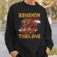 Bangkok Dragon Thai Food Thai Flag Sweatshirt Geschenke für Ihn