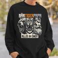 Bärtigerpapa Bartollbart Bär Tigerater Bärtigermann Papa Sweatshirt Geschenke für Ihn