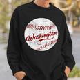Baseball Washington Dc Team Love Baseball National Pastime Sweatshirt Gifts for Him