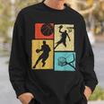 Basketball Players Colorful Ball Hoop Sports Lover Sweatshirt Gifts for Him