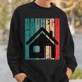 Bauherr Hausbau Eigenheim Vintage Slogan Immobilie Sweatshirt Geschenke für Ihn