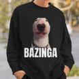 Bazinga Cringe Meme Dog Genz Trendy Nager Slang Sweatshirt Gifts for Him