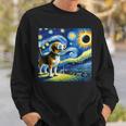 Beagle Dog Solar Eclipse Glasses 2024 Van Gogh Starry Night Sweatshirt Gifts for Him
