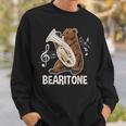 Bearitone Baritone Player Euphonium Lover Marching Band Sweatshirt Gifts for Him