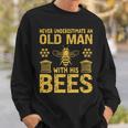Beekeeping Never Underestimate An Old Man With His Bees Sweatshirt Gifts for Him