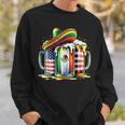 Beer Mexican Usa Flag Cinco De Mayo Drinking Party Women Sweatshirt Gifts for Him