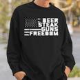 Beer Steak Guns & Freedom American Flag Sweatshirt Gifts for Him