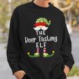 Beer Tasting Elf Group Christmas Pajama Party Sweatshirt Gifts for Him