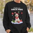 I Believe In Santa Paws Yellow Labrador Sweatshirt Gifts for Him