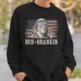 Ben Drankin Beer 4Th Of July Vintage Flag Sweatshirt Gifts for Him