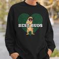 Best Buds Pug Dad Sweatshirt Gifts for Him
