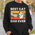 Best Cat Dad Ever Papa Calico Cat Sweatshirt Gifts for Him