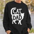 Best Cat Dad Fathers Day Men Kitty Daddy Papa Father's Day Sweatshirt Gifts for Him