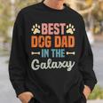 Best Dog Dad In The Galaxy –Atertag – Hundeliebende Papa Sweatshirt Geschenke für Ihn