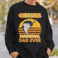 Best Narwhal Dad Ever Narwal Papaatertag Narwale Sweatshirt Geschenke für Ihn