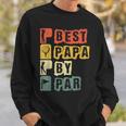 Best Papa By Par Father's Day Golf Dad Grandpa Sweatshirt Gifts for Him