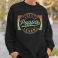 Best Poppa Ever Emblem Father's Day Poppa Grandpa Sweatshirt Gifts for Him