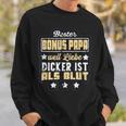 Bester Bonus Papa Weil Liebe Dickist Als Blut Sweatshirt Geschenke für Ihn