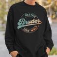 Bester Bruder Der Welt Retro Father's Day Brotherintage S Sweatshirt Geschenke für Ihn