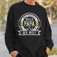 Bester Papa Der Welt Family Father's Day Sweatshirt Geschenke für Ihn