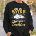 Bester Papa Der Welt Father's Day Wie Der Fater So Die Tochter S Sweatshirt Geschenke für Ihn