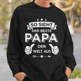 Bester Papa Der Welt Fürater Zumatertag Oder Weihnachten Sweatshirt Geschenke für Ihn