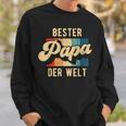 Bester Papa Der Welt Retrointage Saying Father's Day Sweatshirt Geschenke für Ihn