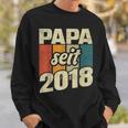 Bester Papa Seit 2018 German Sweatshirt Geschenke für Ihn