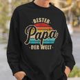 Bester Papa Vater Der Welt Vintage Retro Father's Day S Sweatshirt Geschenke für Ihn