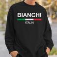 Bianchi Italian Name Family Surname Italy Flag Italia Sweatshirt Geschenke für Ihn