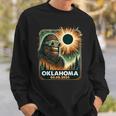 Bigfoot Oklahoma Total Solar Eclipse 2024 Eclipse Glasses Sweatshirt Gifts for Him