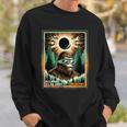 Bigfoot Total Solar Eclipse 2024 Vermont Sasquatch Vintage Sweatshirt Gifts for Him