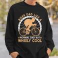 Biker Dad Like A Normal Bicycle Fathers Day Cycling Cyclist Sweatshirt Gifts for Him