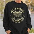 Biker Death Machine Motor Skull Motorcycle Vintage Retro Sweatshirt Gifts for Him
