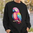 Bird Colourful Parrot Blue Sweatshirt Geschenke für Ihn