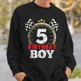 Birthday Boy 5Th Race Car 5 Year Old Racing Sweatshirt Gifts for Him
