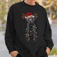 Black Lab Labrador Christmas Tree Reindeer Pajama Dog Xmas Sweatshirt Gifts for Him