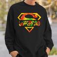 Black Super Dad Family Junenth Freedom 1865 Fathers Day Sweatshirt Gifts for Him