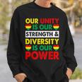 Black History Month African American Unity Power Diversity Sweatshirt Gifts for Him